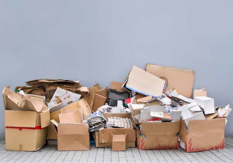 Entrümpelung volle Kartons