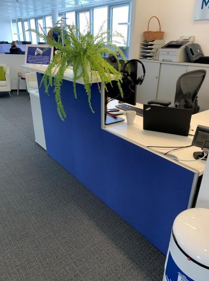 Büro Entrümpelung Empfangstheke
