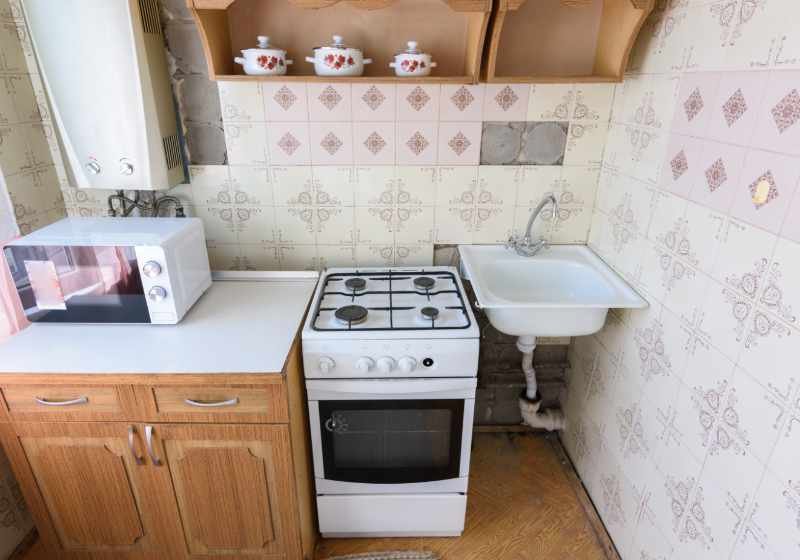 Küchenabbau mit Elektrogeräten